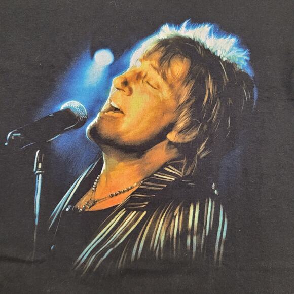 Rod-Stewart Rockin-in-the-Round Concert Shirt Medium 19x24 Black - Picture 3 of 10
